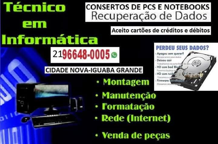 Consertos de computadores e Recuperação de dados